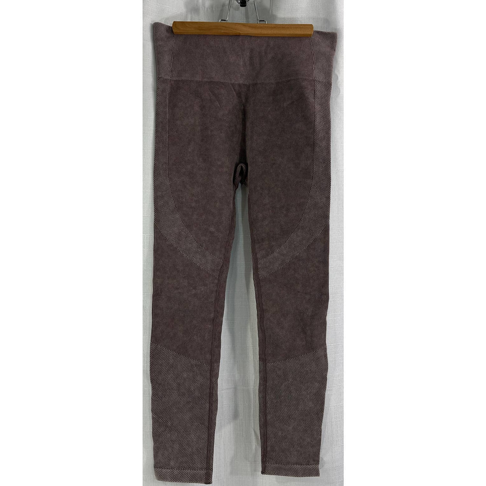 JOY LAB High Rise Seamless Ribbed Dusty Brown 7/8 Leggings Size Medium - Picture 2 of 3